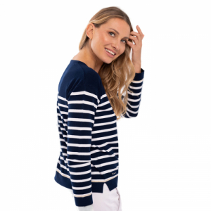 Dámsky sveter - VOLCANO-S-IGA-600-NAVY Modrá M 1