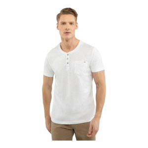Pánske tričko s krátkym rukávom - VOLCANO-T-HUBRIS-100-WHITE I Biela XXL