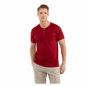 Pánske tričko s krátkym rukávom - VOLCANO-T-HUBRIS-400-RED Červená XXL