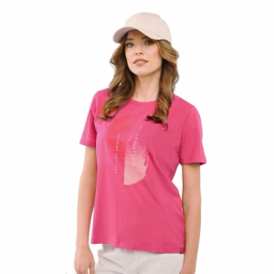 Dámske tričko s krátkym rukávom - VOLCANO-T-LASH-401-PINK Ružová XL