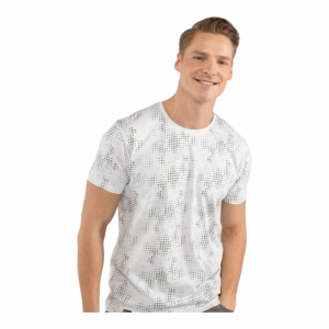 Pánske tričko s krátkym rukávom - VOLCANO-T-MELL-100-WHITE Biela XL