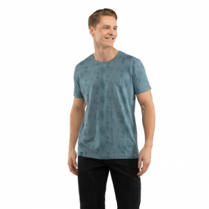 Pánske tričko s krátkym rukávom - VOLCANO-T-MELL-602-BLUE Modrá XL