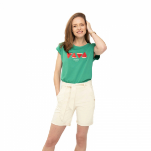 Dámske tričko s krátkym rukávom - VOLCANO-T-MELLA-300-GREEN Zelená XS