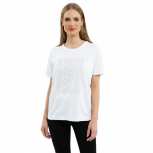 Dámske tričko s krátkym rukávom - VOLCANO-T-MESTI-100-WHITE Biela L