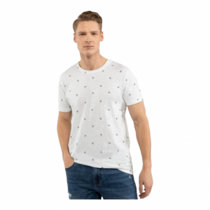 Pánske tričko s krátkym rukávom - VOLCANO-T-NEPTUN-100-WHITE Biela XL