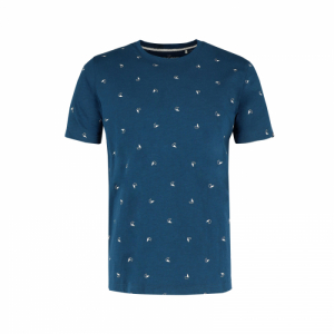 Pánske tričko s krátkym rukávom - VOLCANO-T-NEPTUN-600-NAVY Modrá XL