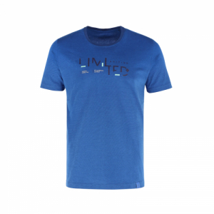 Pánske tričko s krátkym rukávom - VOLCANO-T-TED-602M-BLUE MEL Modrá XXL