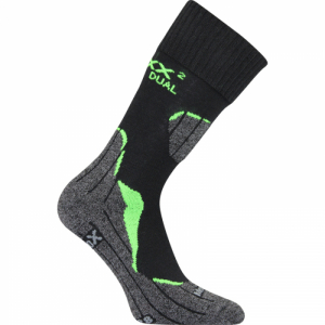 Turistické ponožky - VOXX-Merino-Dualix-Black Čierna 39/42