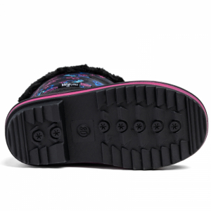 Dievčenské vysoké zimné topánky - WOJTYLKO-Amalebra black Čierna 35 3