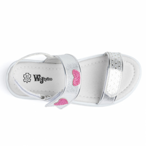 Dievčenské sandále - WOJTYLKO-Brea silver Strieborná 36 1