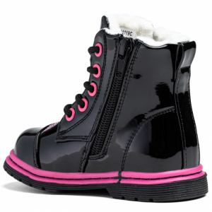 Dievčenské členkové zimné topánky - WOJTYLKO-Nance black Čierna 30 1