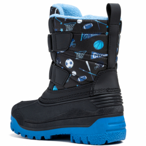 Chlapčenské vysoké zimné topánky - WOJTYLKO-Sellan navy Modrá 35 1