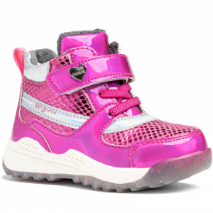 Dievčenské členkové zimné topánky - WOJTYLKO-Slapton pink Ružová 28