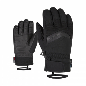 Juniorské lyžiarske rukavice - ZIENER-LABINO-801948-12-black Čierna 5 2021
