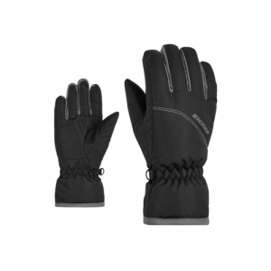 Detské lyžiarske rukavice - ZIENER-LERIN-801999-12-black Čierna 7