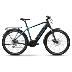  - Trekingový elektrobicykel Ghost E-Teru Essential 27,5" EQ B500 - model 2023 Grey/Blue - L (22", 179-189 cm)