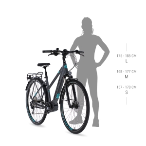  - Dámsky trekingový elektrobicykel KELLYS E-Cristy 30 P 28" - model 2023 Anthracite - S (16", 157-170 cm) 3